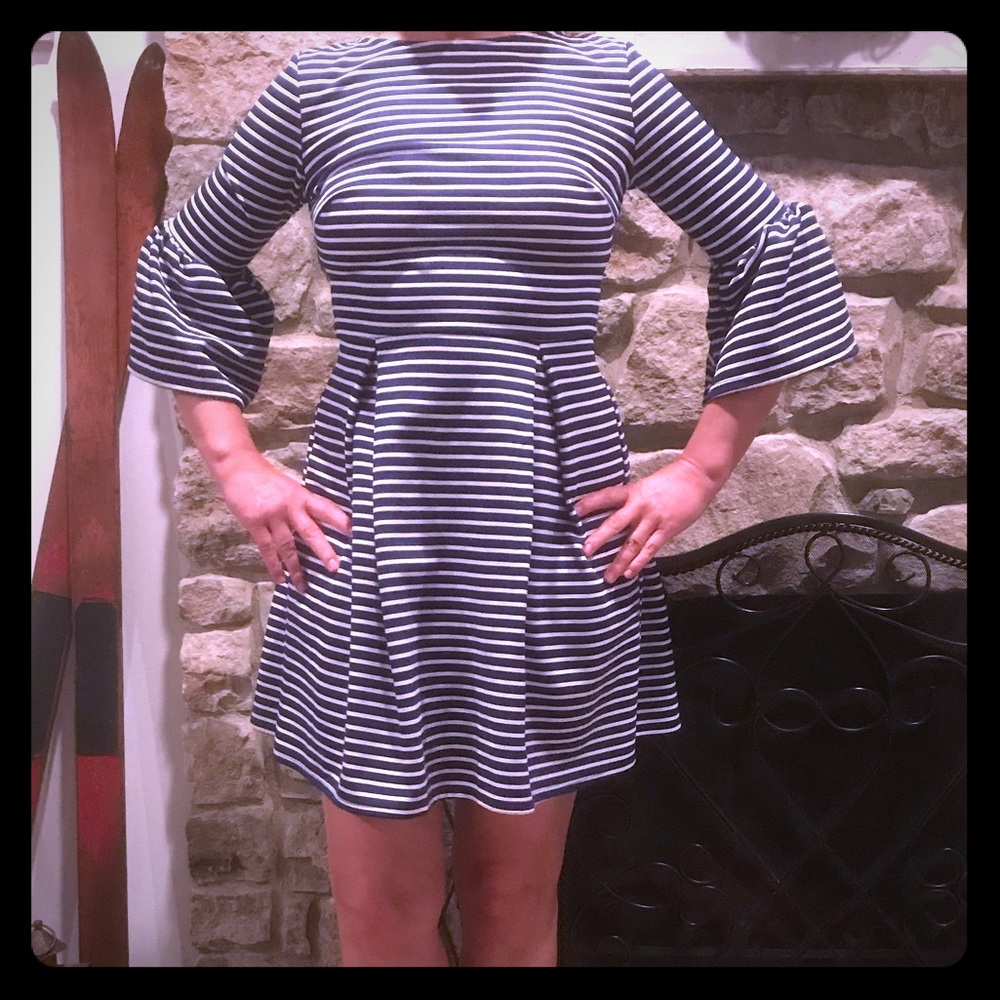 Altar’d State Blue Striped Dress Size M